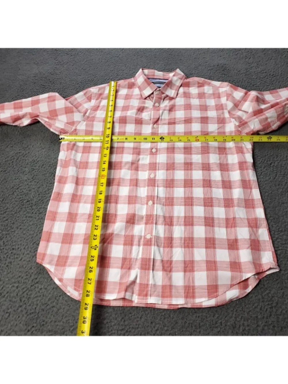 Banana Republic Wash Shirt Mens M Medium Long Sleeve Camden Fit Plaid Button